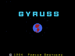 Gyruss title screen for Colecovision